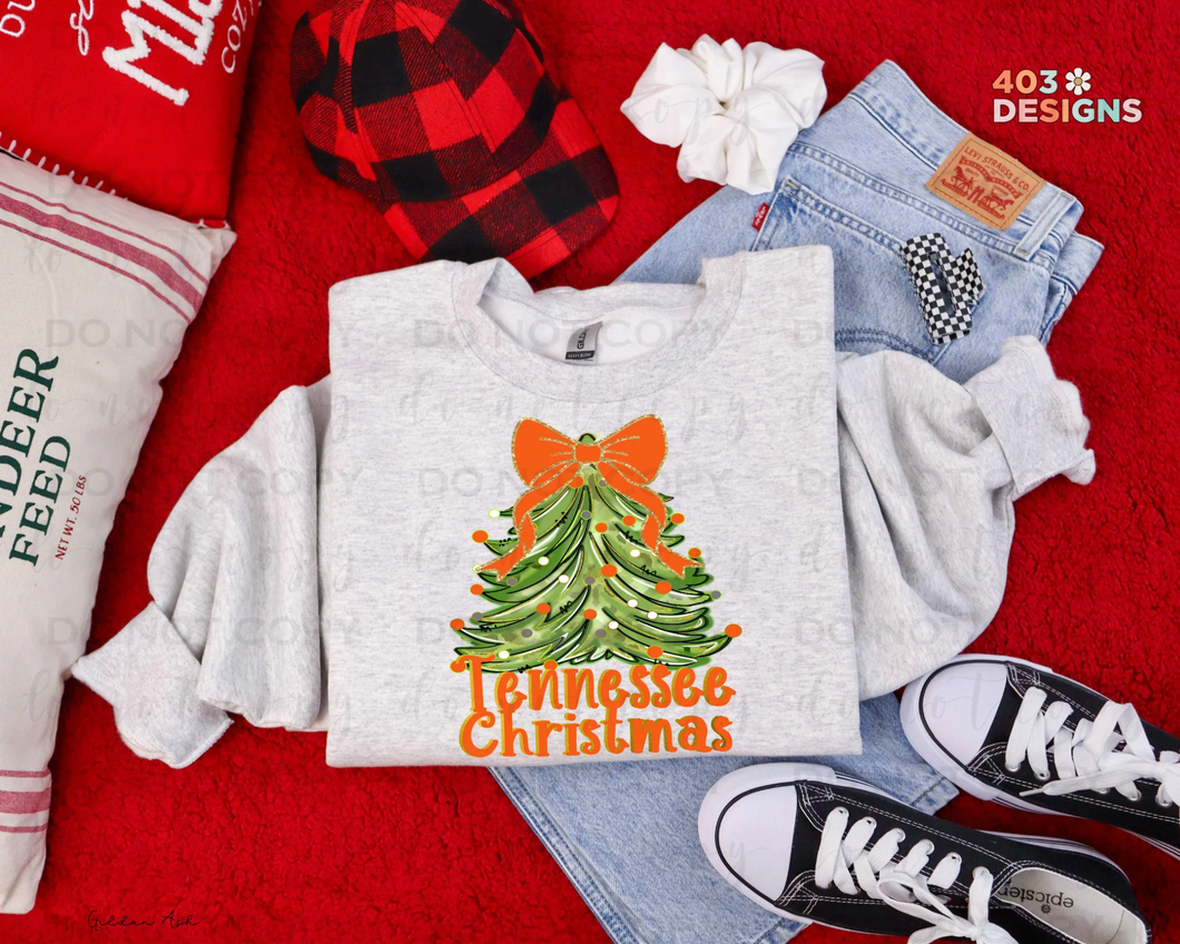 Christmas Tree States Crewneck Sweatshirt