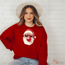 Load image into Gallery viewer, Red Retro Santa Bubble Gum Completed Sweatshirt
