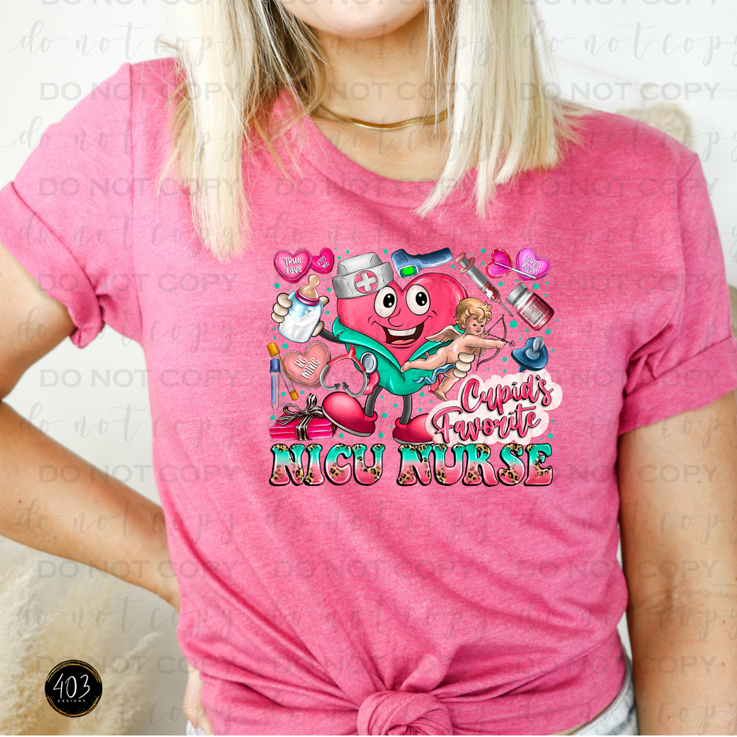Cupid's Favorite NICU Nurse DTF Transfer