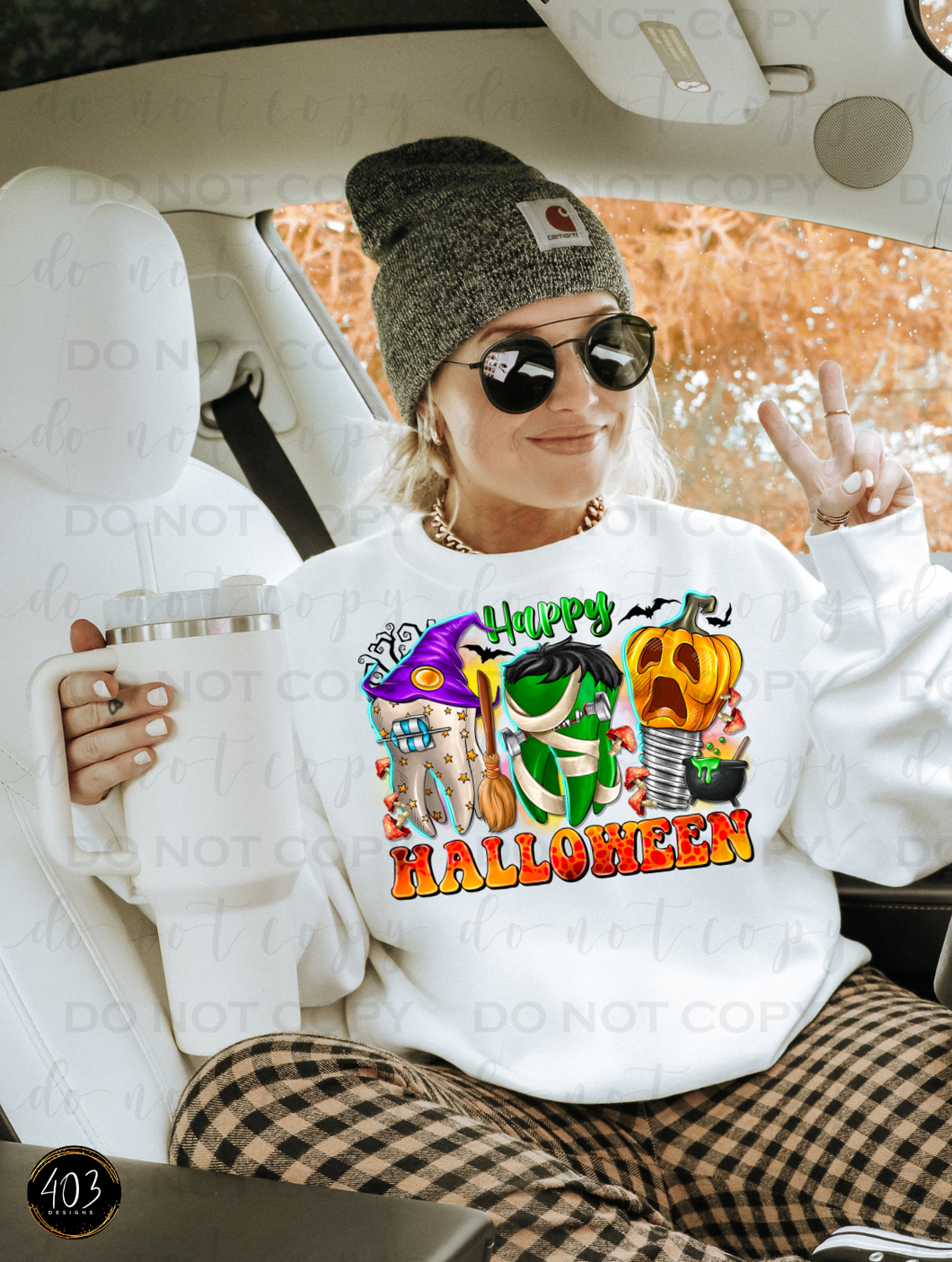 Dental Happy Halloween DTF Transfer