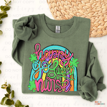 Load image into Gallery viewer, Happy Go Lucky Nurse St. Patrick’s Day Sweatshirt
