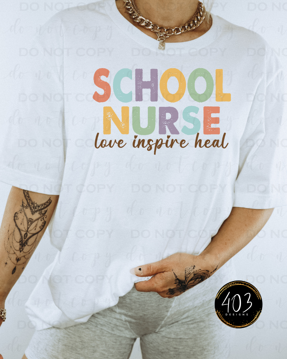 School Nurse DTF Transfer