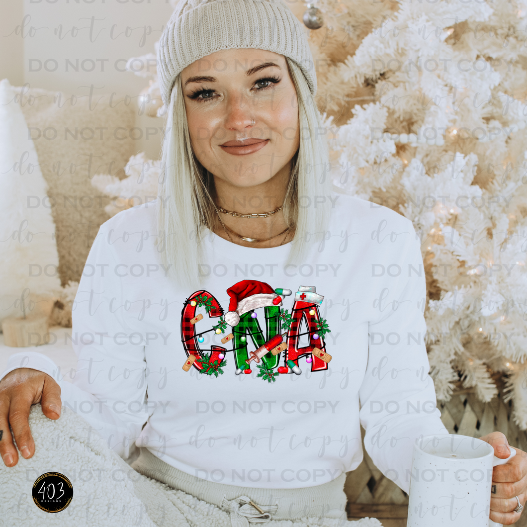 Christmas CNA DTF Transfer