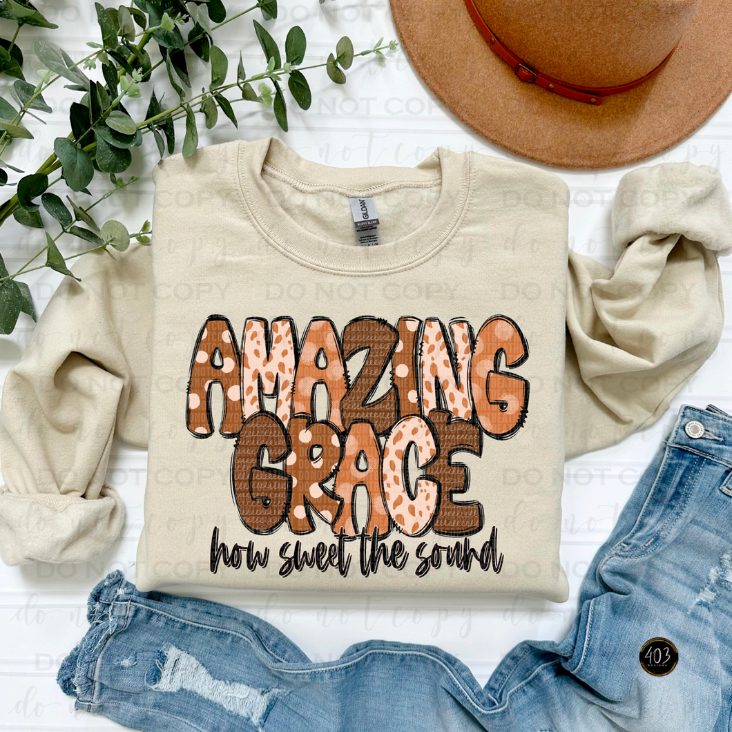 Amazing Grace DTF Transfer