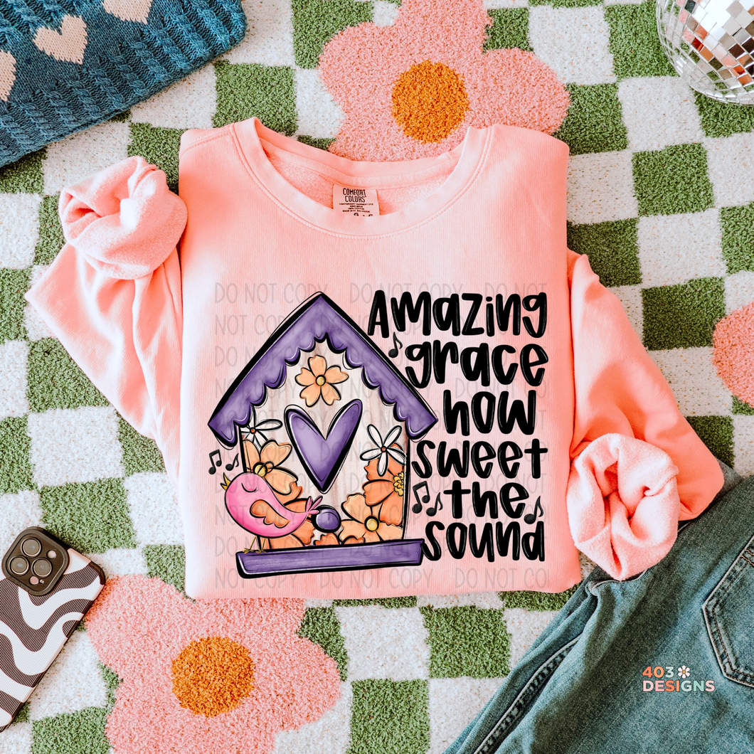 Amazing Grace Songbird DTF Transfer