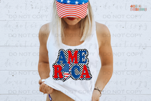 Load image into Gallery viewer, America Checkered DTF Transfer
