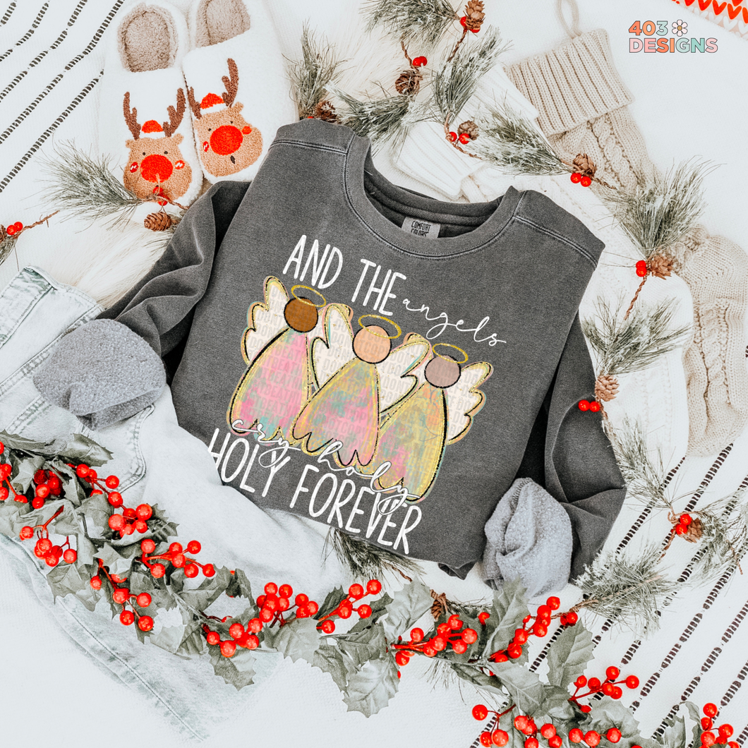 Angels Cry Holy DTF Transfer