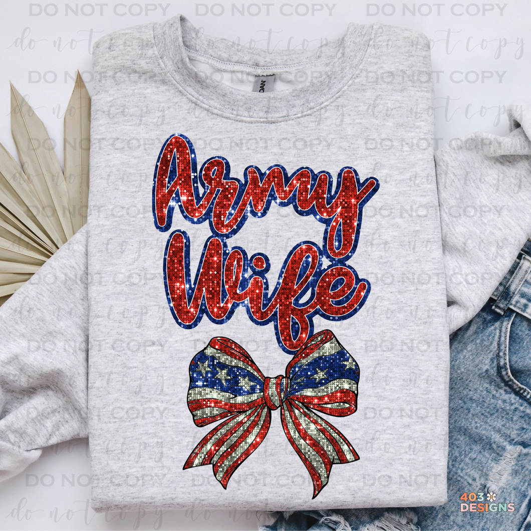 Army Wife DTF Transfer