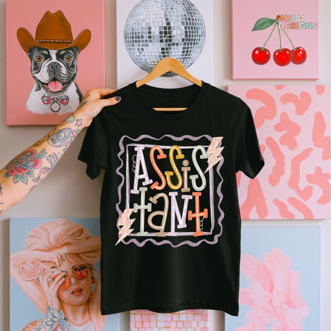 Pastel Doodle Personalized DTF Transfer