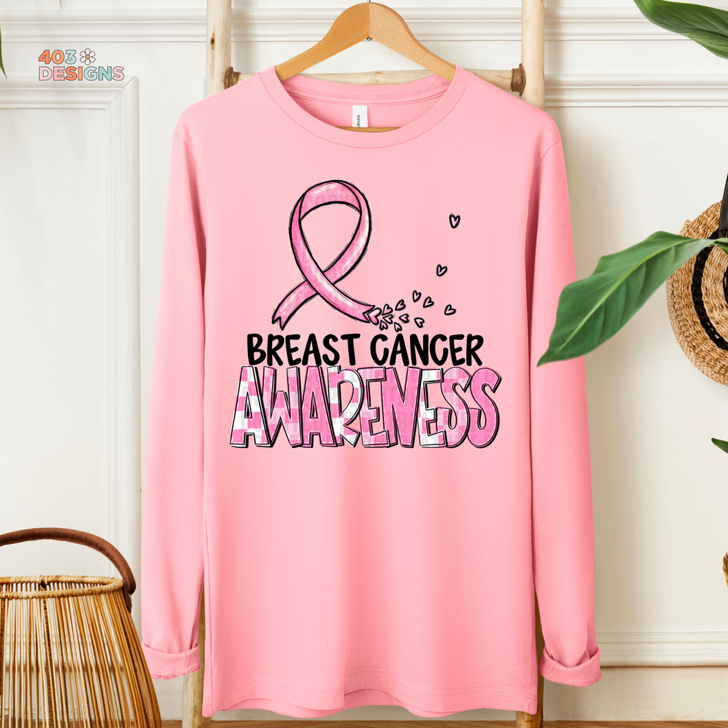 Awareness Breast Cancer DTF Transfer