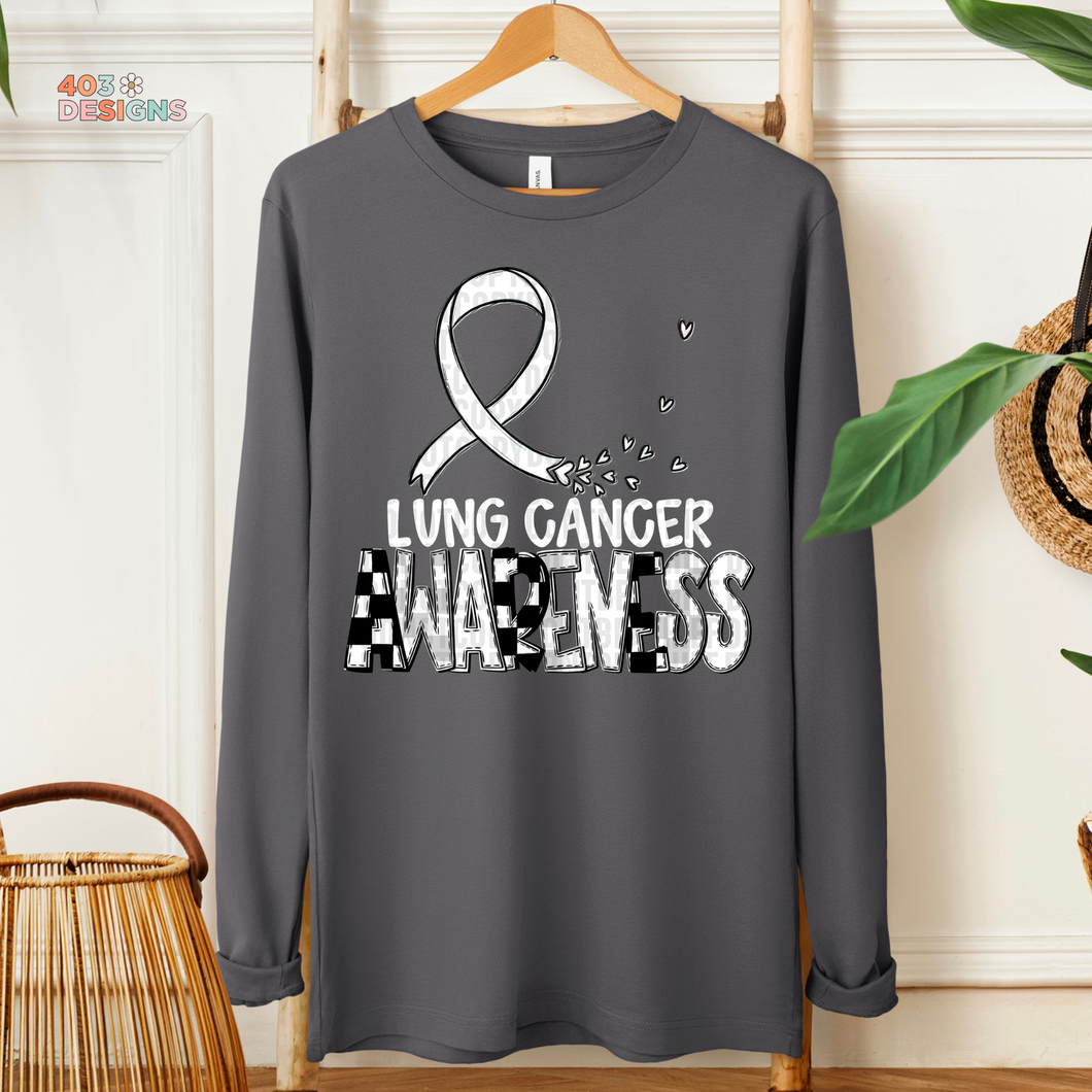 Awareness Lung Cancer DTF Transfer