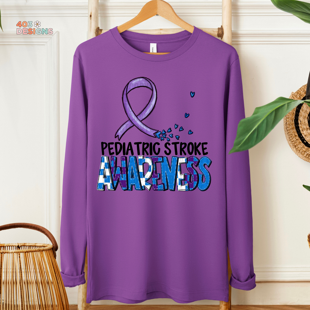 Awareness Pediatric Stroke DTF Transfer