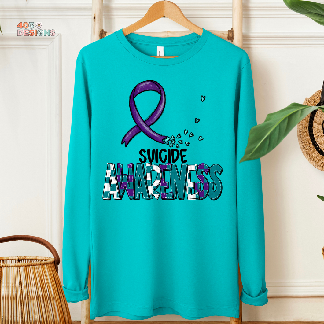 Awareness Suicide DTF Transfer