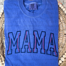 Load image into Gallery viewer, Mama w/ Baseball Stitching Comfort Colors Embroidered T-Shirt
