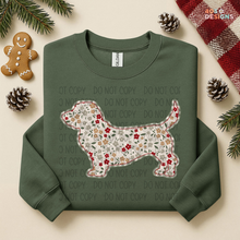 Load image into Gallery viewer, Plaid Floral Dog DTF Transfer
