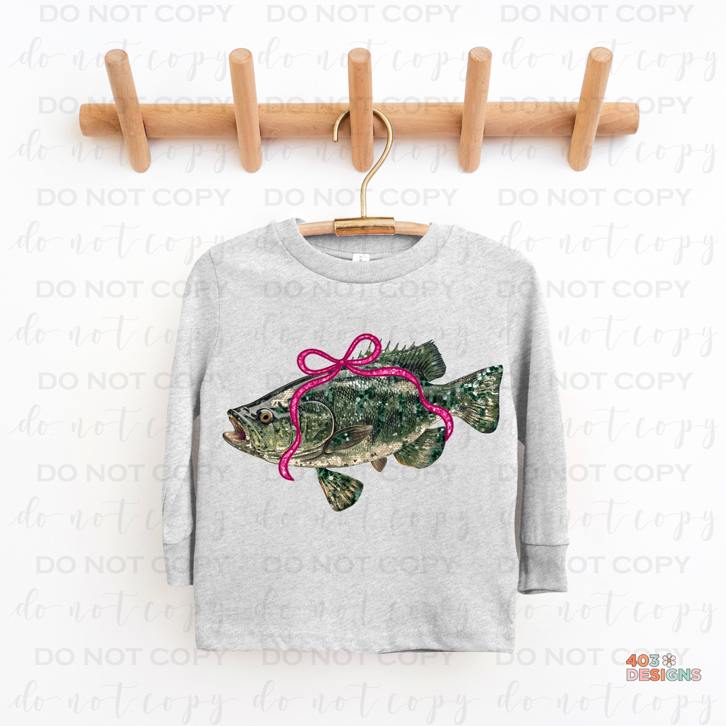 Bass Faux Sequin DTF Transfer