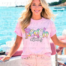Load image into Gallery viewer, Beach Day Rainbow DTF Transfer
