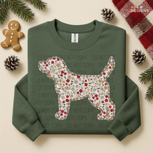 Load image into Gallery viewer, Plaid Floral Dog DTF Transfer
