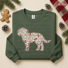 Load image into Gallery viewer, Plaid Floral Dog DTF Transfer
