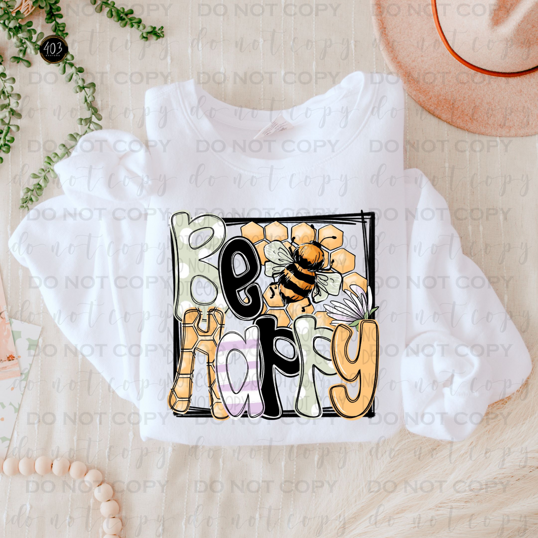 Be Happy Bee DTF Transfer