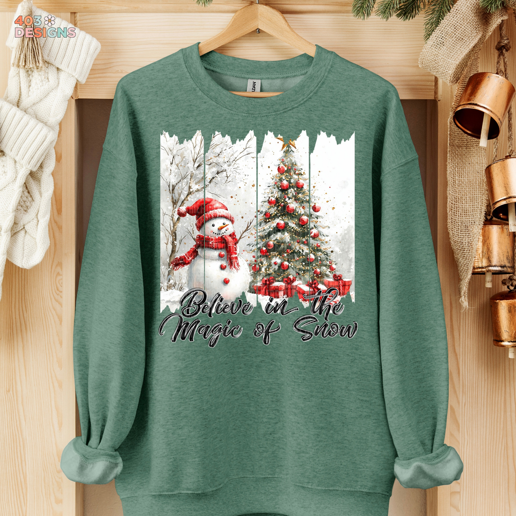 Believe In The Magic Of Snow DTF Transfer