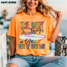 Load image into Gallery viewer, Best Things Mess Up Your Hair Speedboat DTF Transfer
