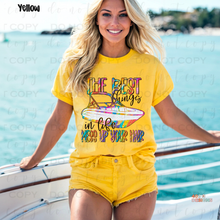 Load image into Gallery viewer, Best Things Mess Up Your Hair Speedboat DTF Transfer
