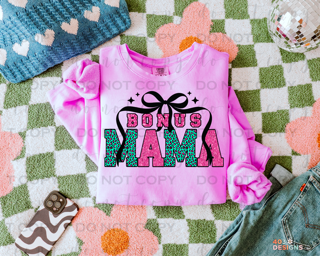 Black Bow Personalized DTF Transfer