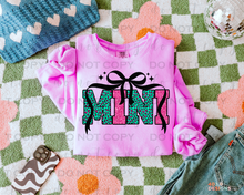 Load image into Gallery viewer, Black Bow Personalized DTF Transfer
