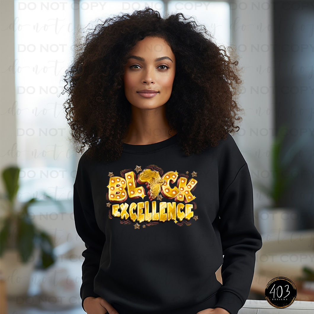 Black Excellence DTF Transfer