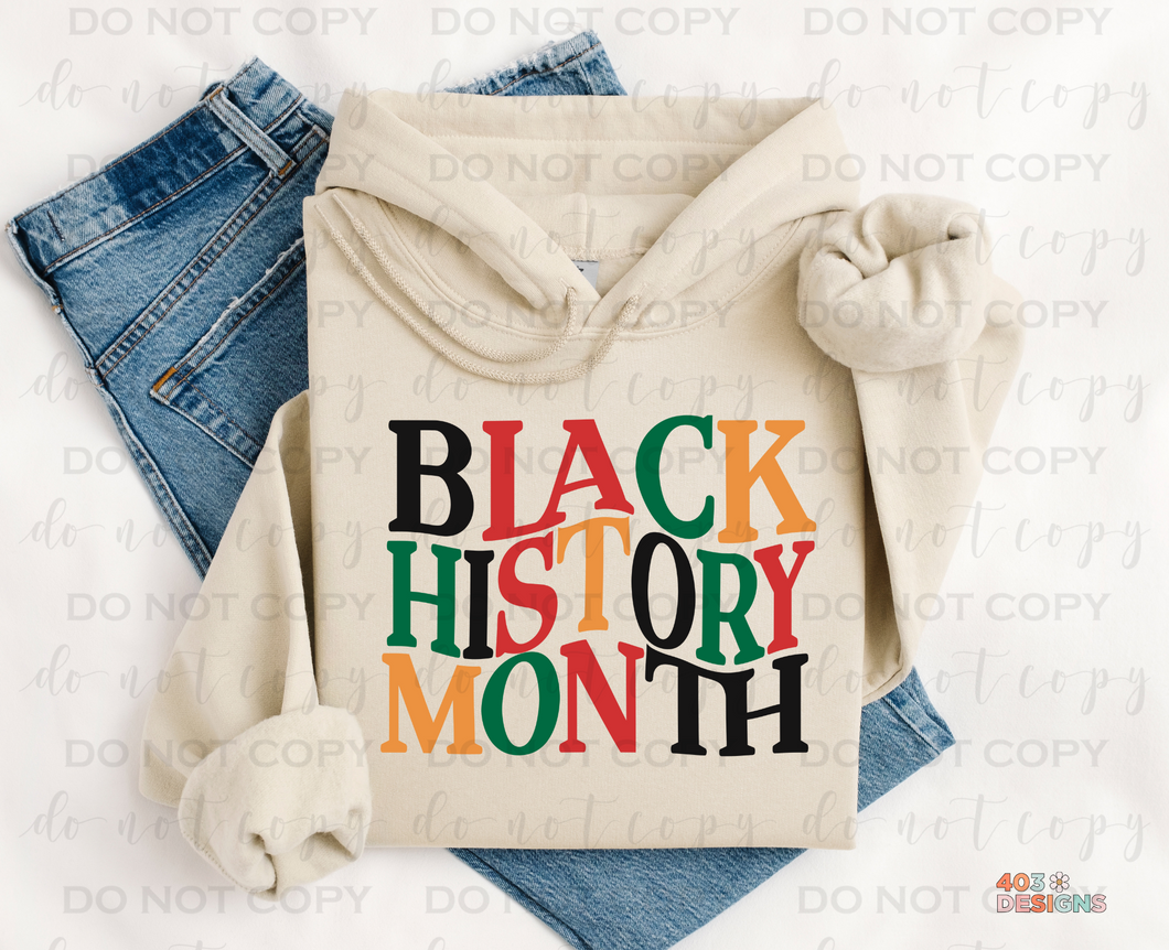 Black History Month DTF Transfer