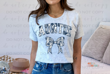 Load image into Gallery viewer, Blue Floral Title/Name DTF Transfer
