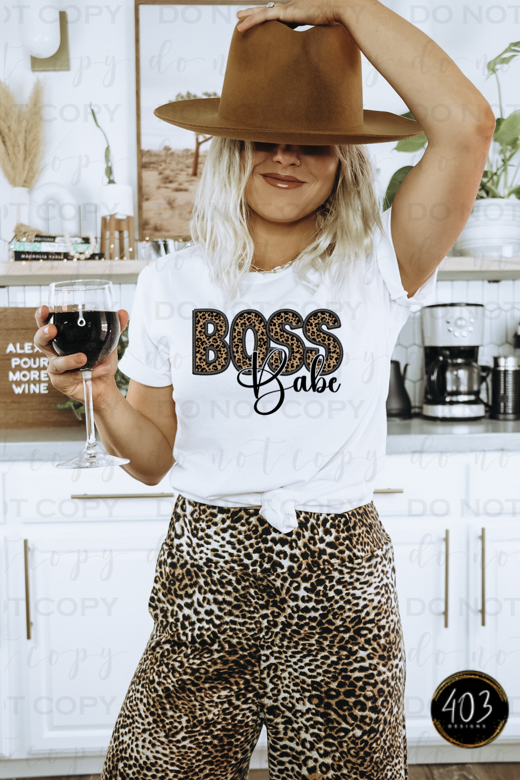 Boss Babe Embroidery DTF Transfer