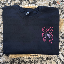 Load image into Gallery viewer, Bow &amp; Initials Embroidered Sweatshirt
