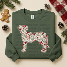 Load image into Gallery viewer, Plaid Floral Dog DTF Transfer
