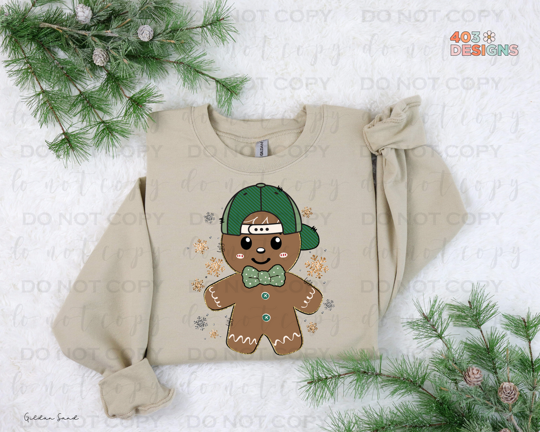 Boy Gingerbread DTF Transfer