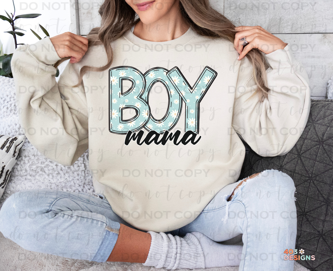 Boy Mama Spring DTF Transfer