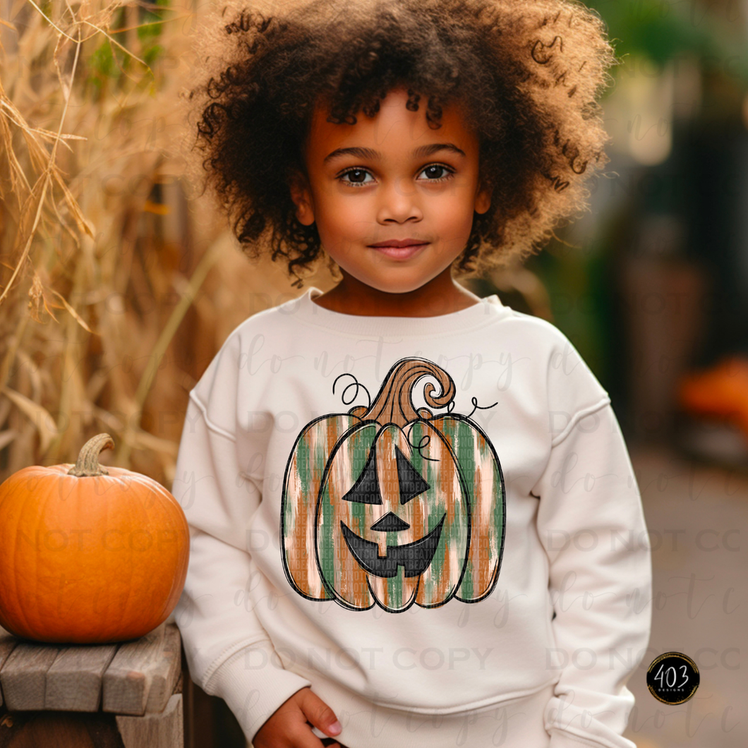 Boy Pumpkin DTF Transfer