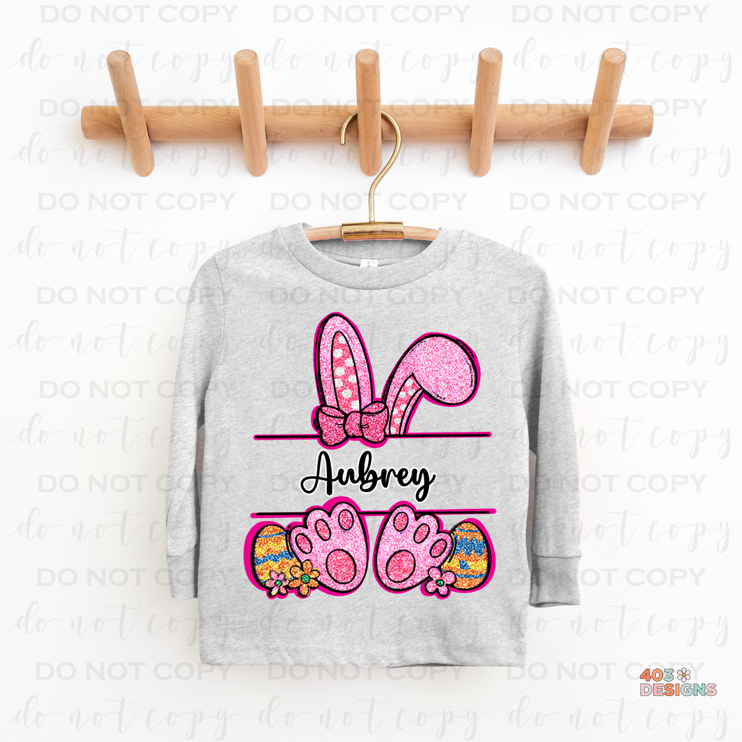 Easter Bunny Personalized DTF Transfer