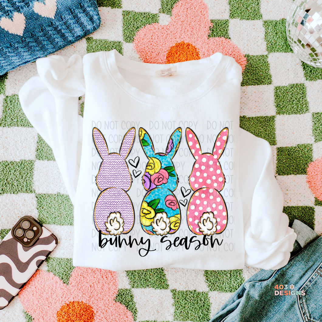 Bunny Season Spring DTF Transfer