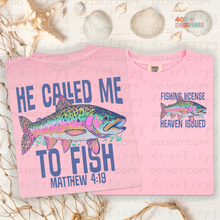 Load image into Gallery viewer, Called To Fish Pink Set DTF Transfer
