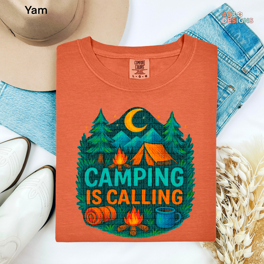 Camping Is Calling DTF Transfer