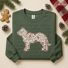 Load image into Gallery viewer, Plaid Floral Dog DTF Transfer
