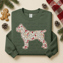 Load image into Gallery viewer, Plaid Floral Dog DTF Transfer

