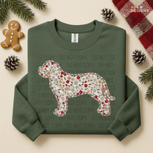 Load image into Gallery viewer, Plaid Floral Dog DTF Transfer
