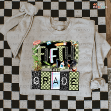 Load image into Gallery viewer, Checkered Dino Grades DTF Transfer
