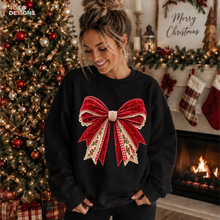 Load image into Gallery viewer, Christmas Bow DTF Transfer
