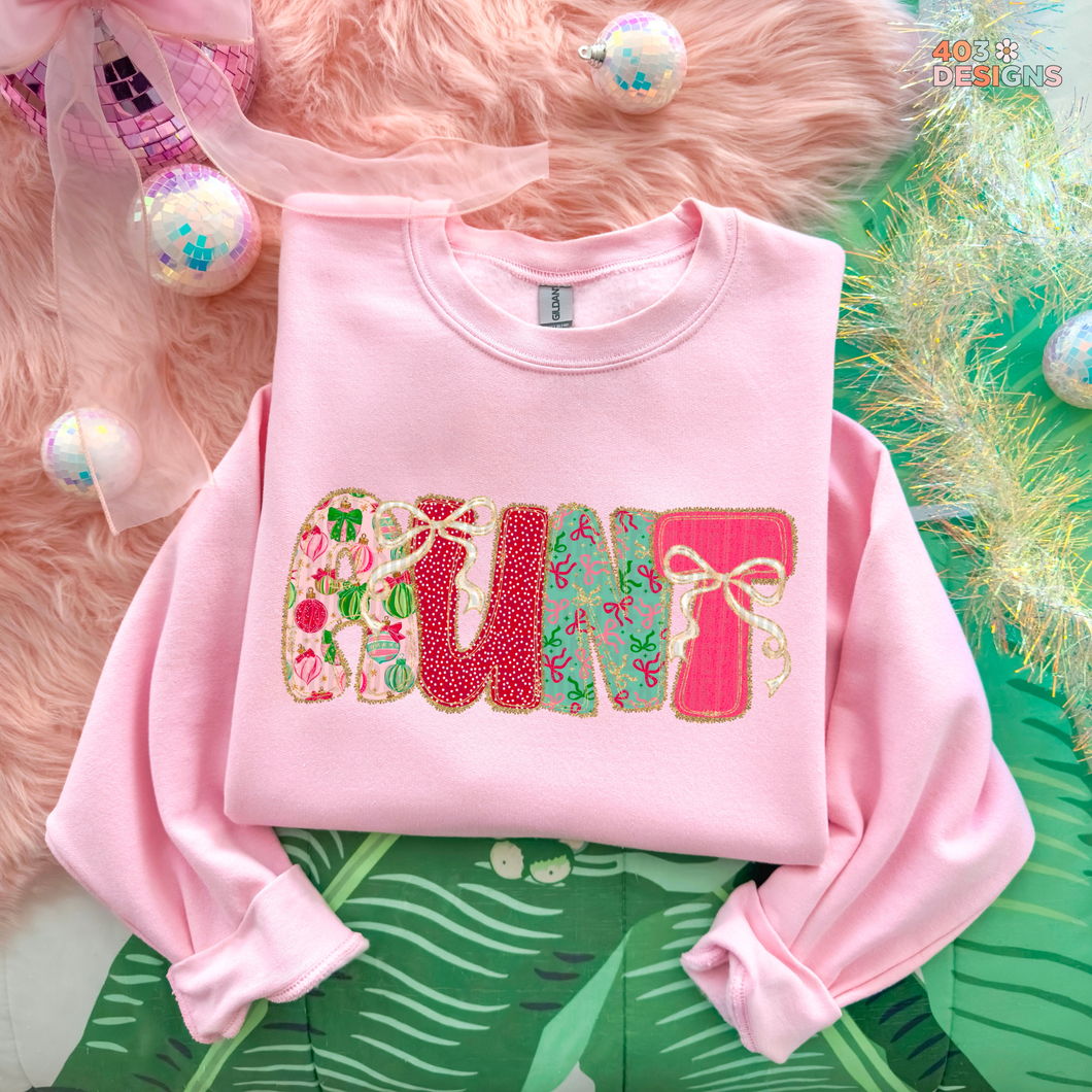 Christmas Bow Lace Personalized DTF Transfer