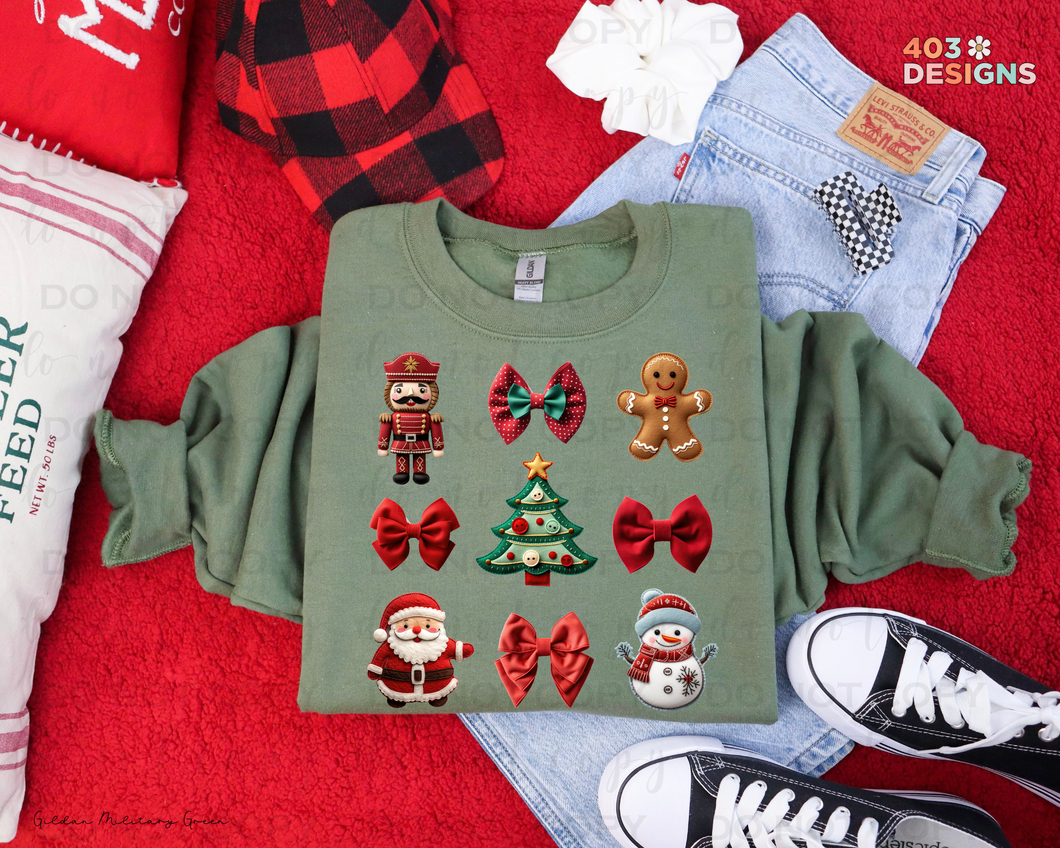 Christmas Felts DTF Transfer