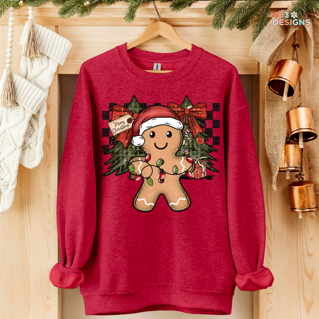 Christmas Gingerbread DTF Transfer
